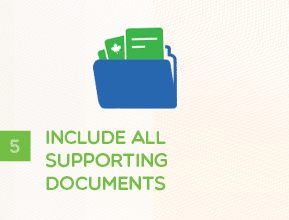 Step 5 - Include All Supporting Documents